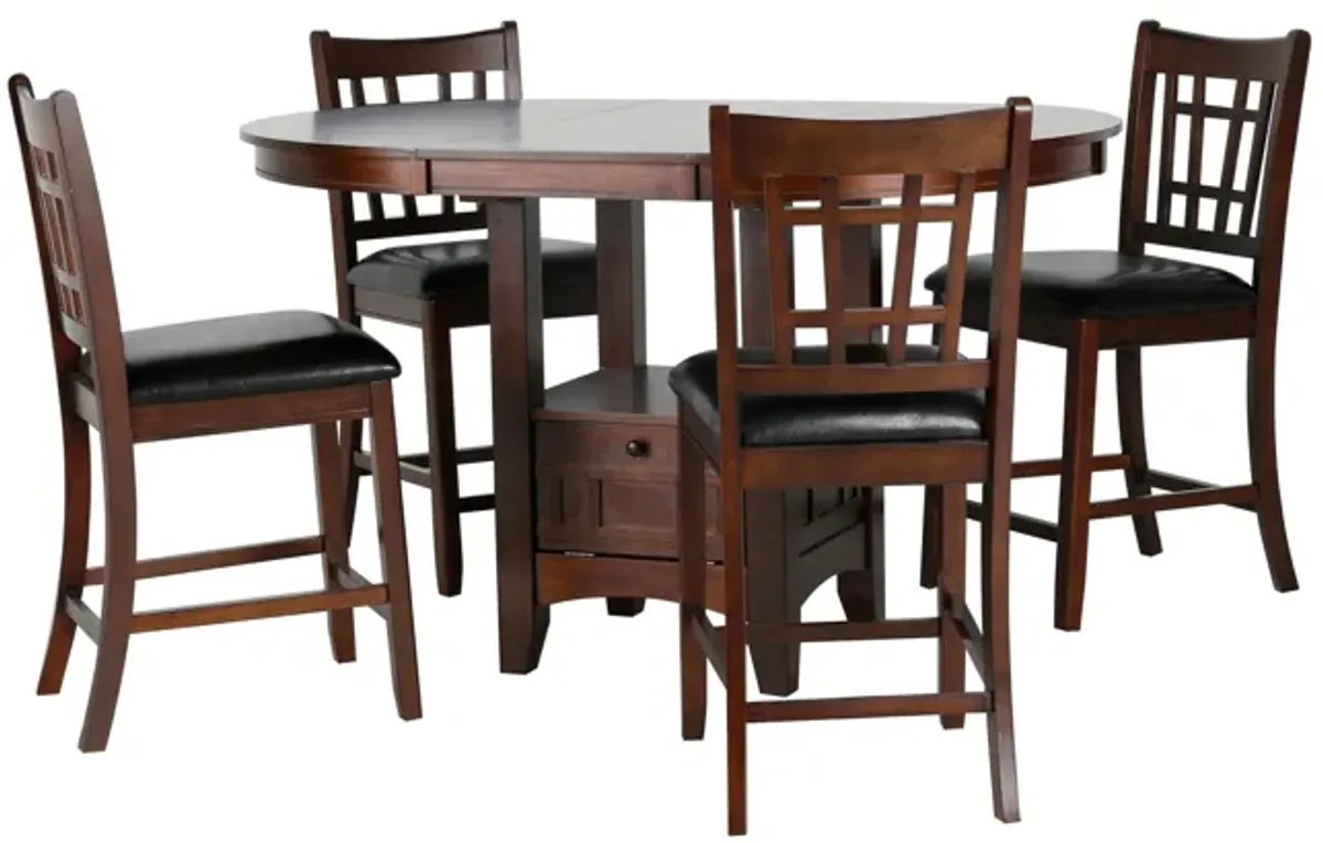 5 PIECE COUNTER HEIGHT DINING SET