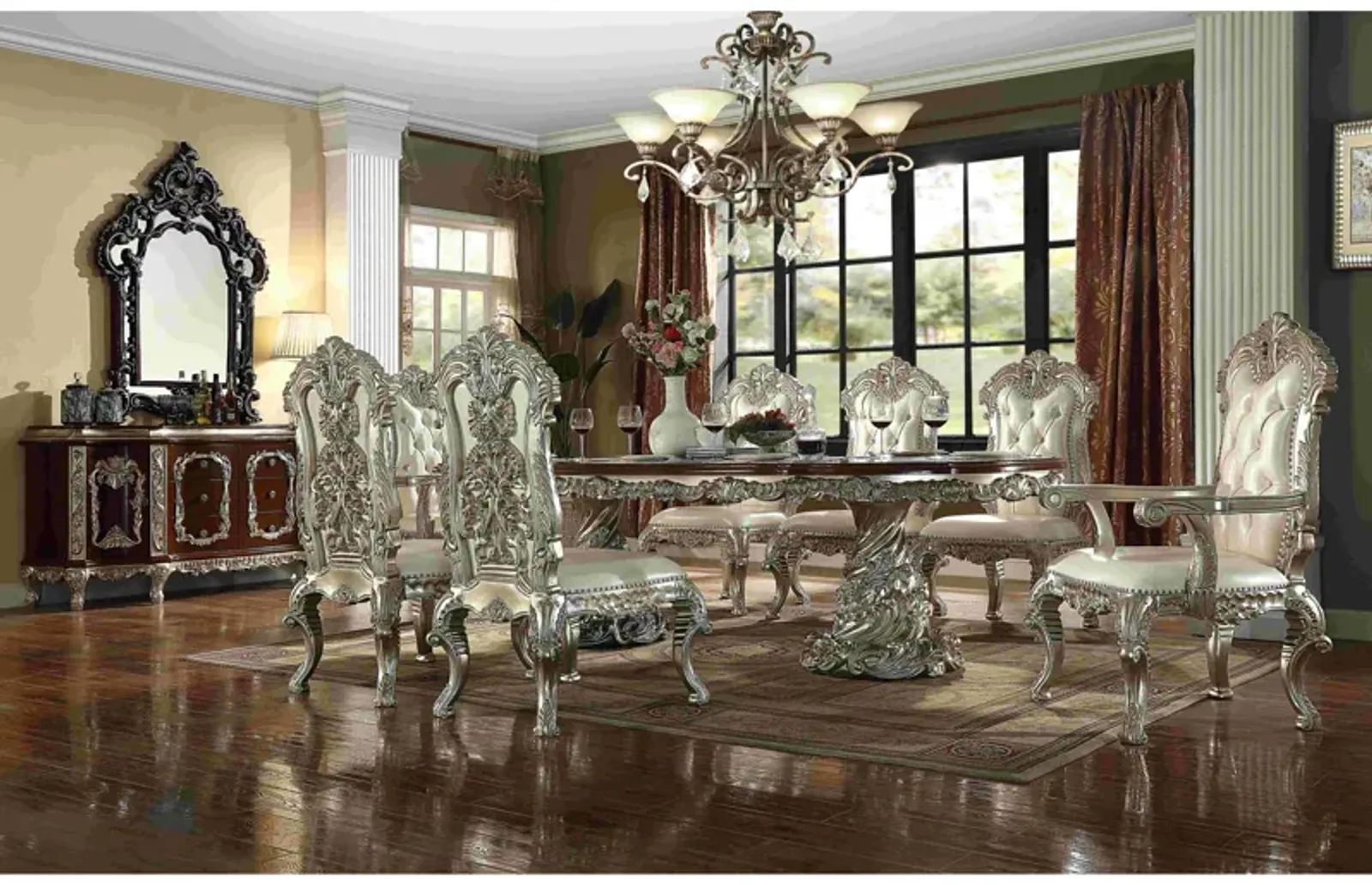 Vienna 9 PIECE DINING ROOM SET