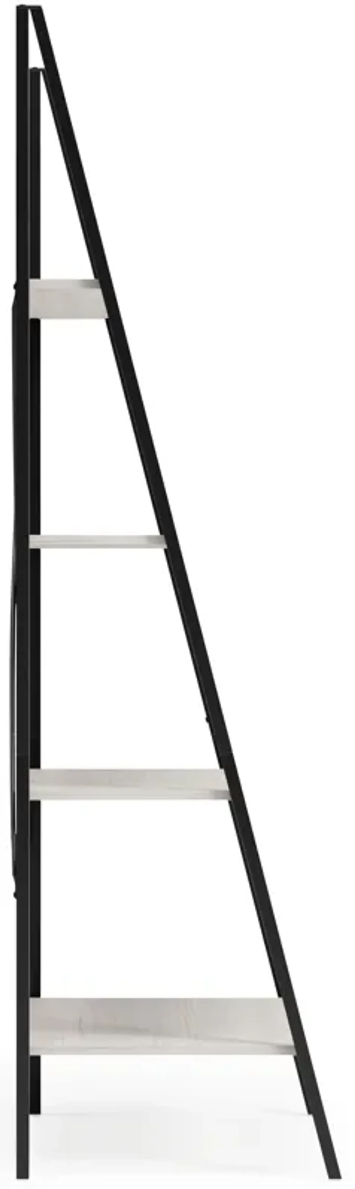 Bayflynn - White / Black - Bookcase - 4 Open Shelves