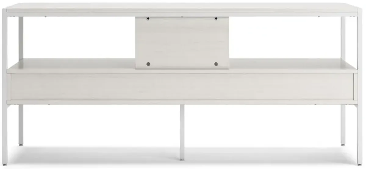 Deznee - White - Large TV Stand