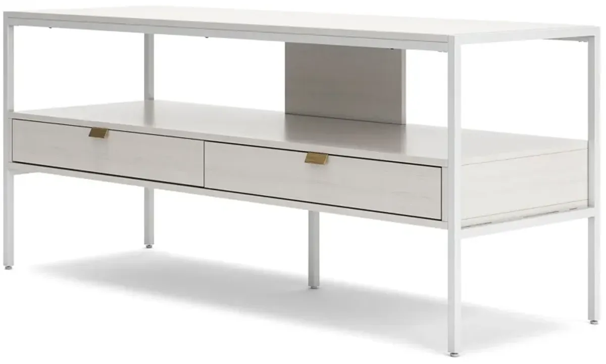 Deznee - White - Large TV Stand