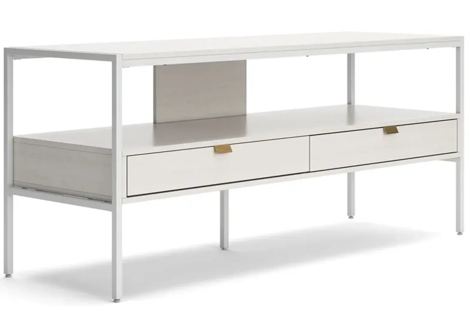 Deznee - White - Large TV Stand