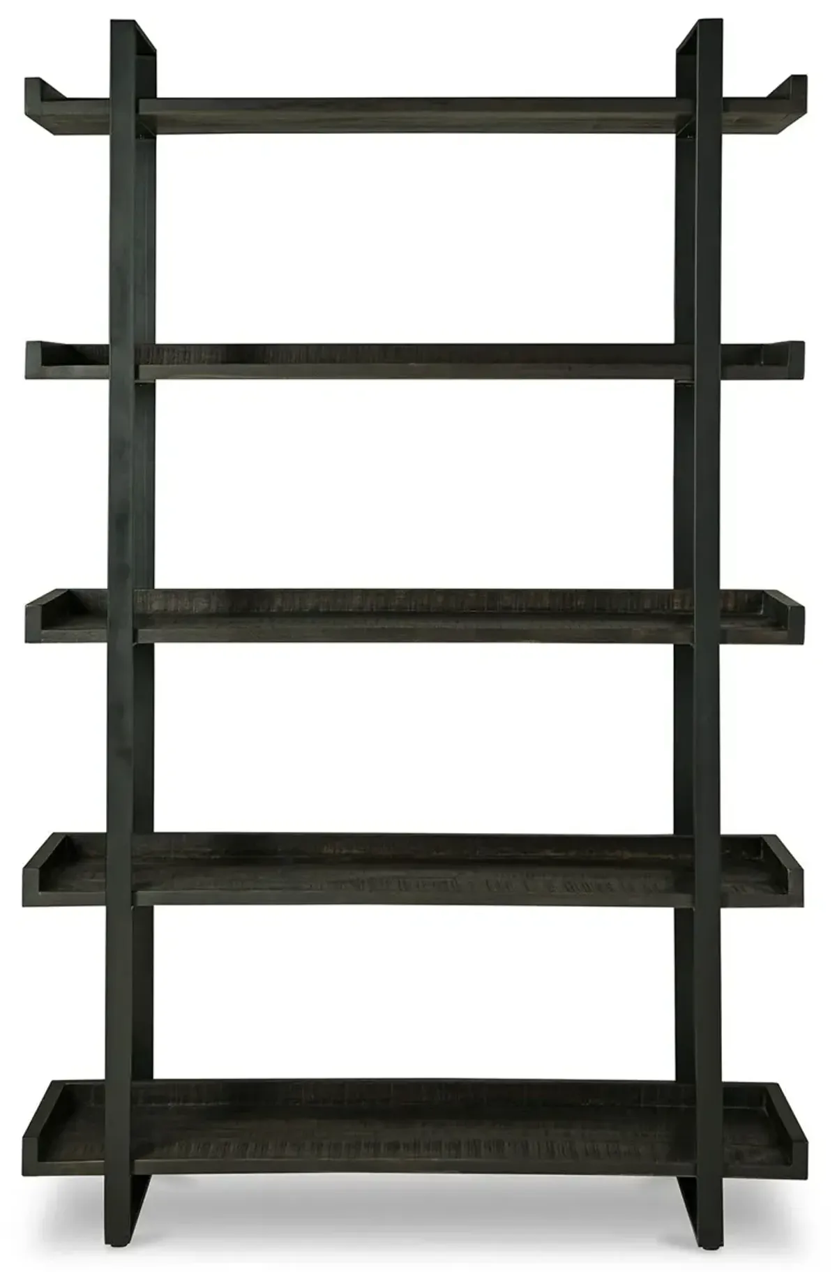 Kevmart - Grayish Brown / Black - Bookcase