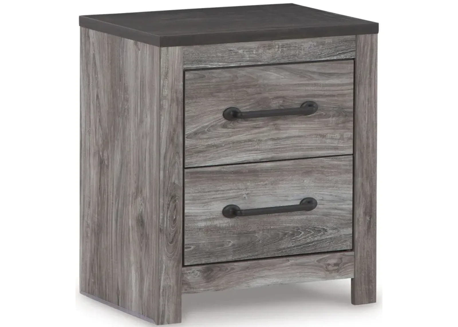 Bronyan - Dark Gray - Two Drawer Night Stand