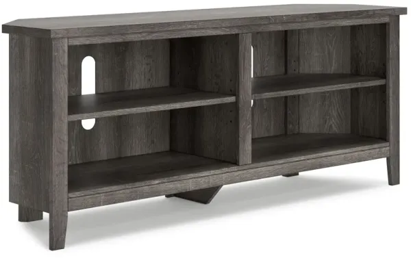 Arlenbry - Gray - Medium Corner TV Stand