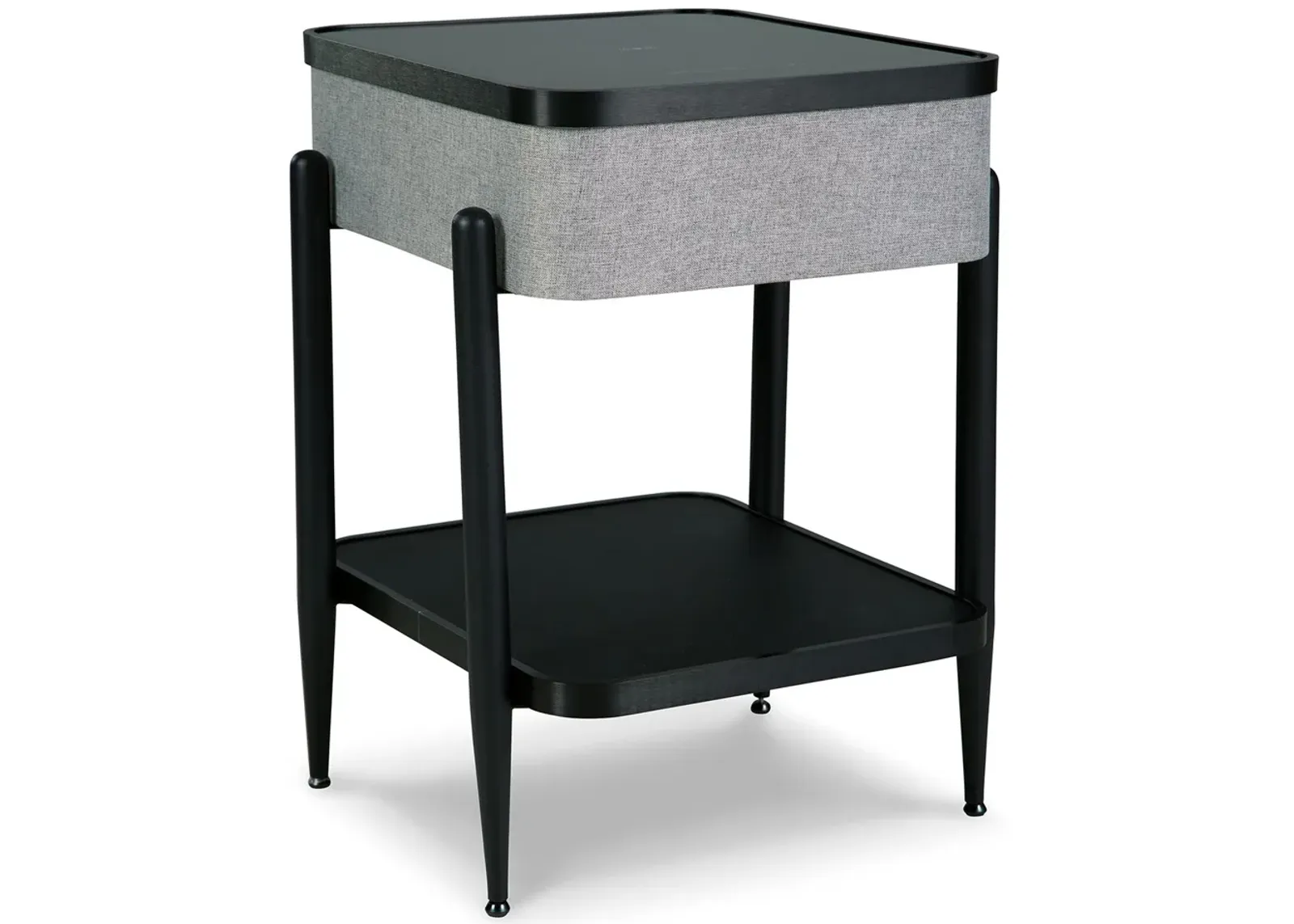 Jorvalee - Gray / Black - Accent Table With Speaker