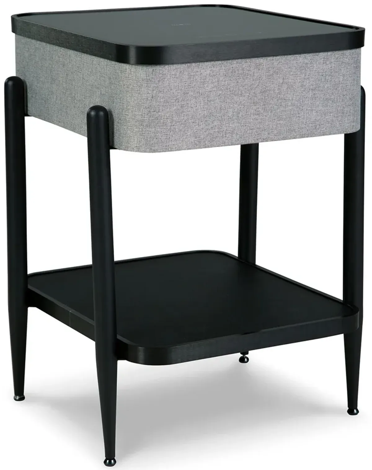 Jorvalee - Gray / Black - Accent Table With Speaker