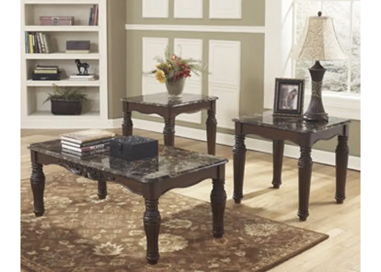 North - Dark Brown - Occasional Table Set (Set of 3)