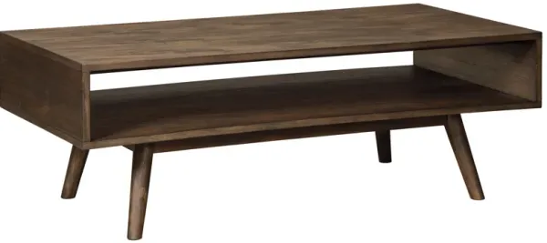 Kisper - Dark Brown - Rectangular Cocktail Table