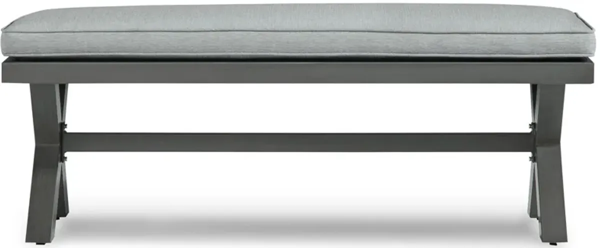Elite Park - Bench With Cushion - Gray