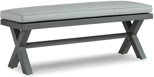 Elite Park - Bench With Cushion - Gray