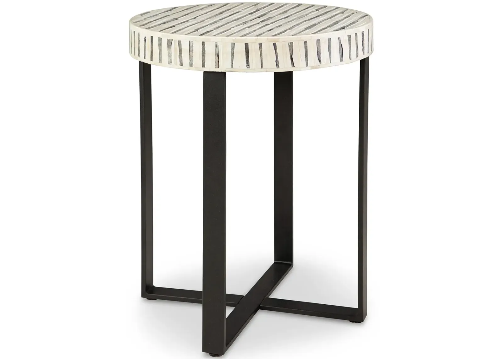 Crewridge - Black / Cream - Accent Table