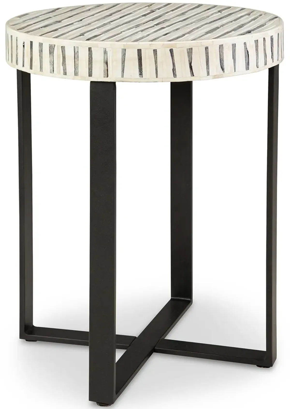 Crewridge - Black / Cream - Accent Table