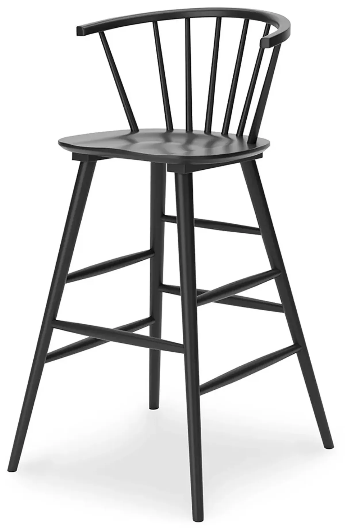 Otaska - Black - Tall Barstool (Set of 2)