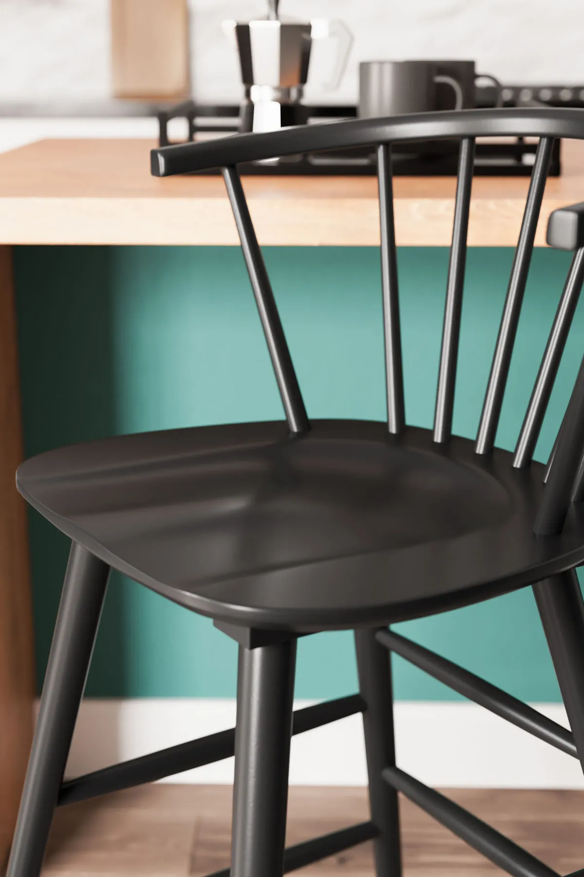 Otaska - Black - Tall Barstool (Set of 2)