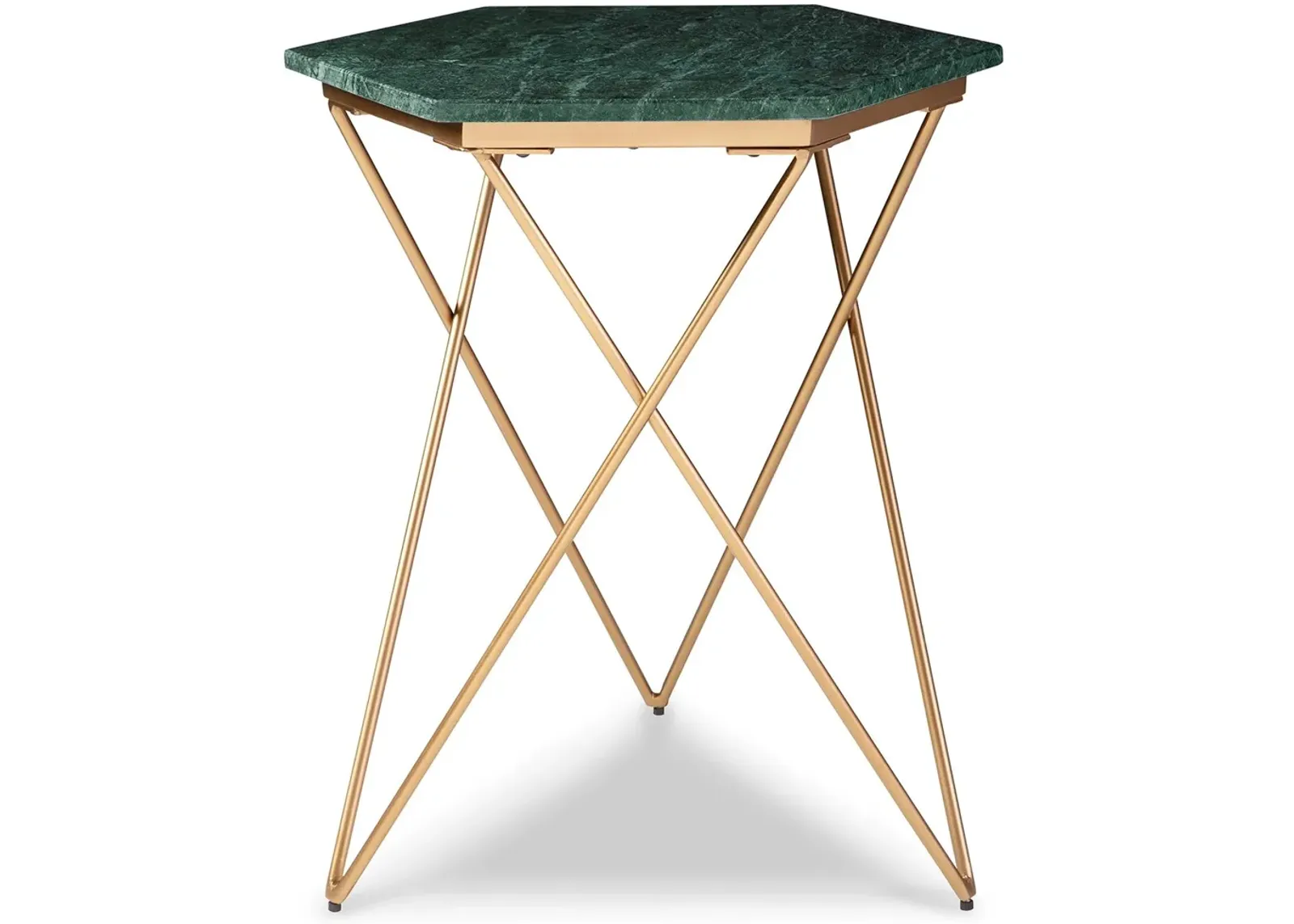 Engelton - Green / Gold - Accent Table