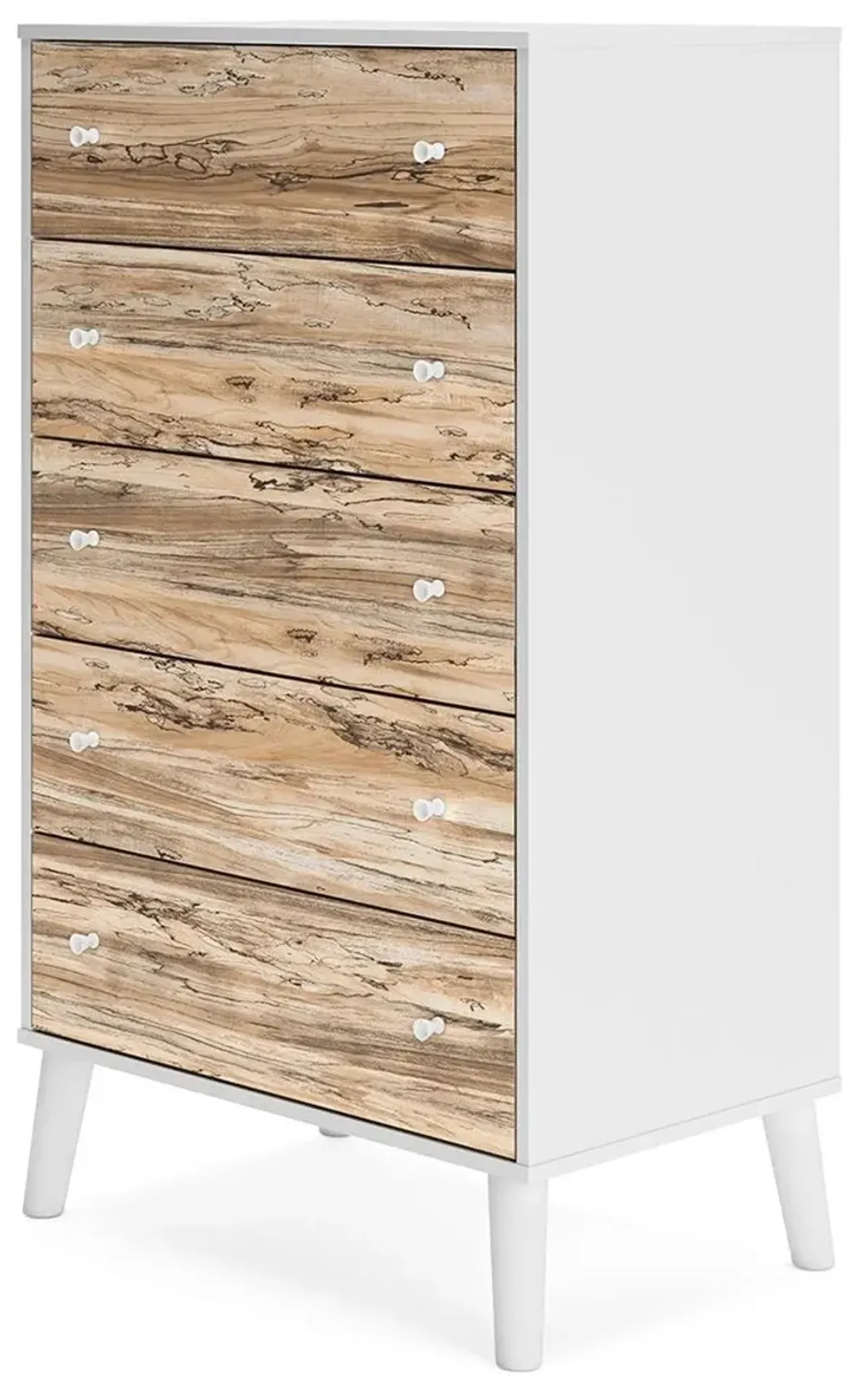 Piperton - Brown / White - Five Drawer Chest