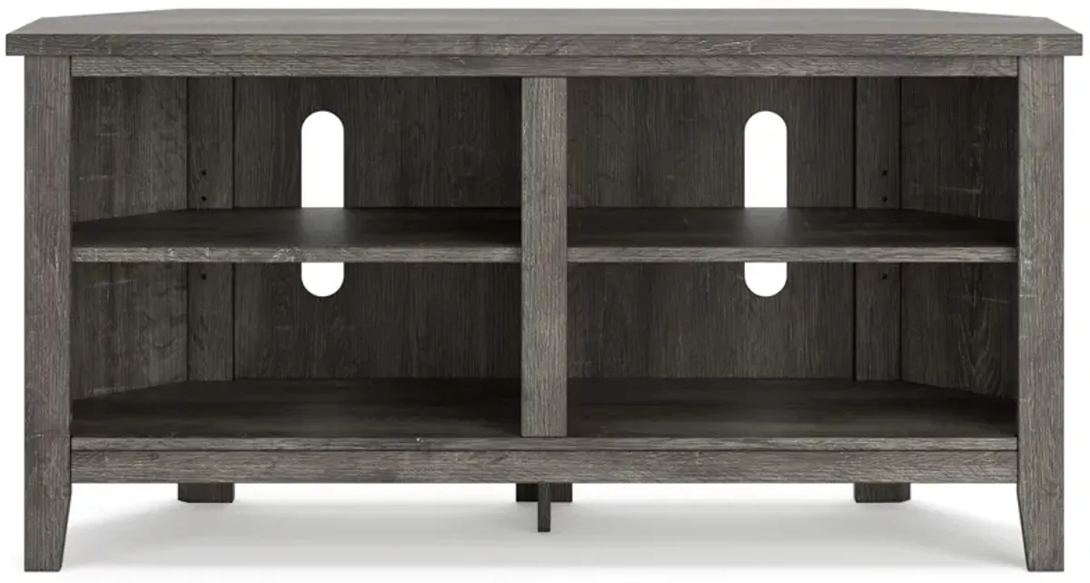 Arlenbry - Gray - Small Corner TV Stand