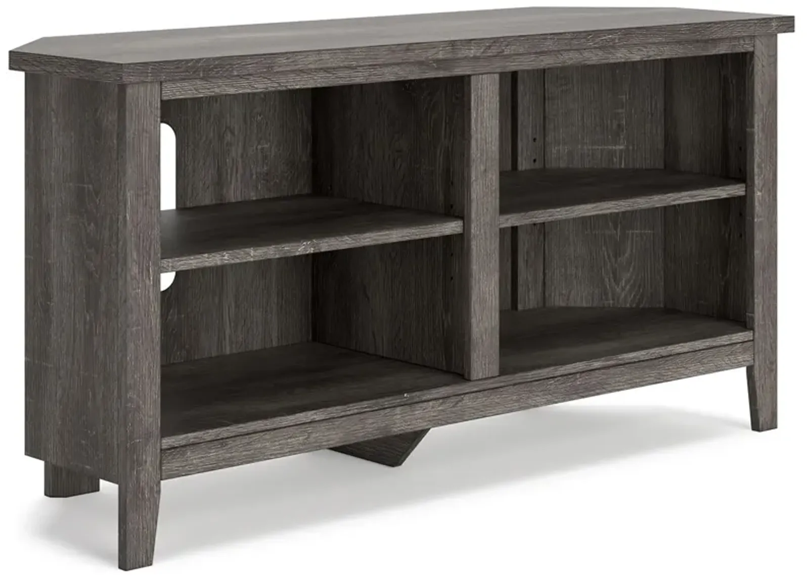 Arlenbry - Gray - Small Corner TV Stand