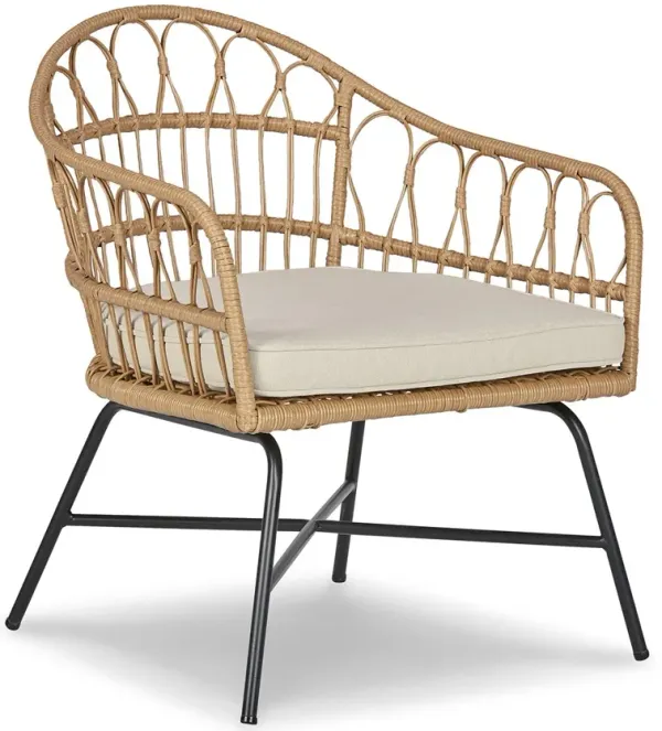 Hoonah - Natural / Cream/black - Accent Chair