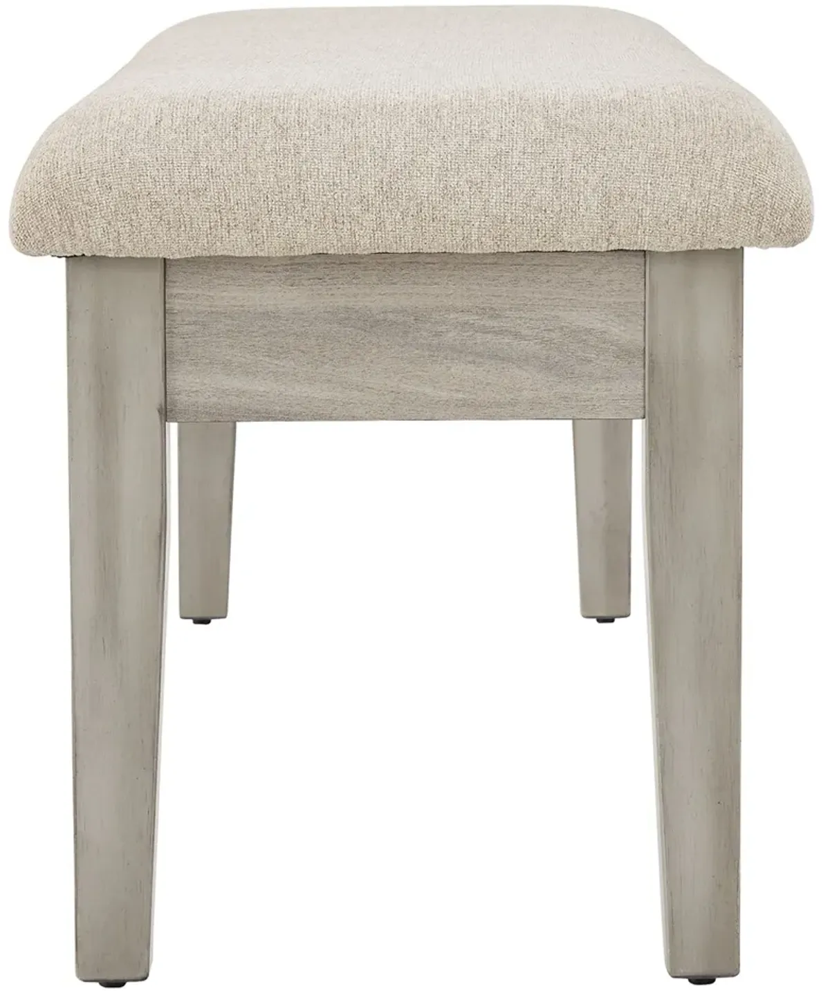 Parellen - Beige / Gray - Upholstered Storage Bench