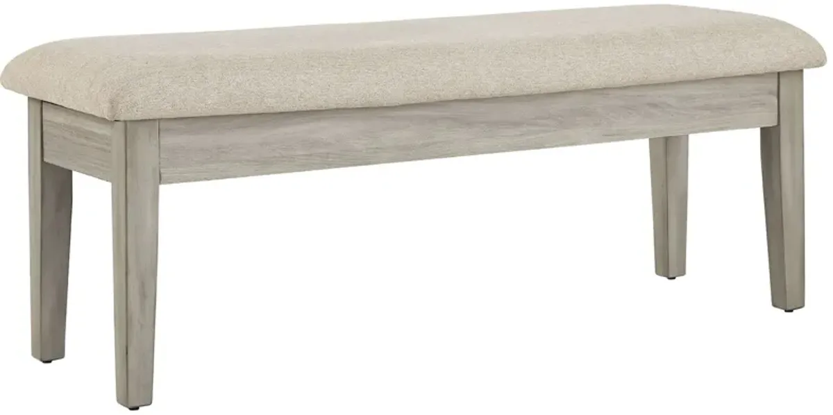 Parellen - Beige / Gray - Upholstered Storage Bench