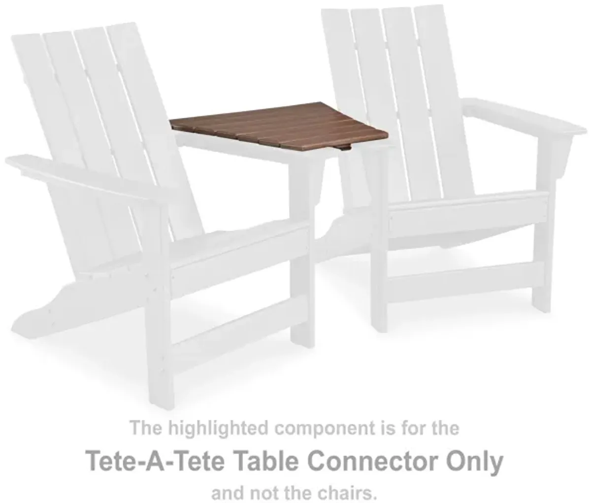 Emmeline - Brown - Tete-a-tete Table Connector