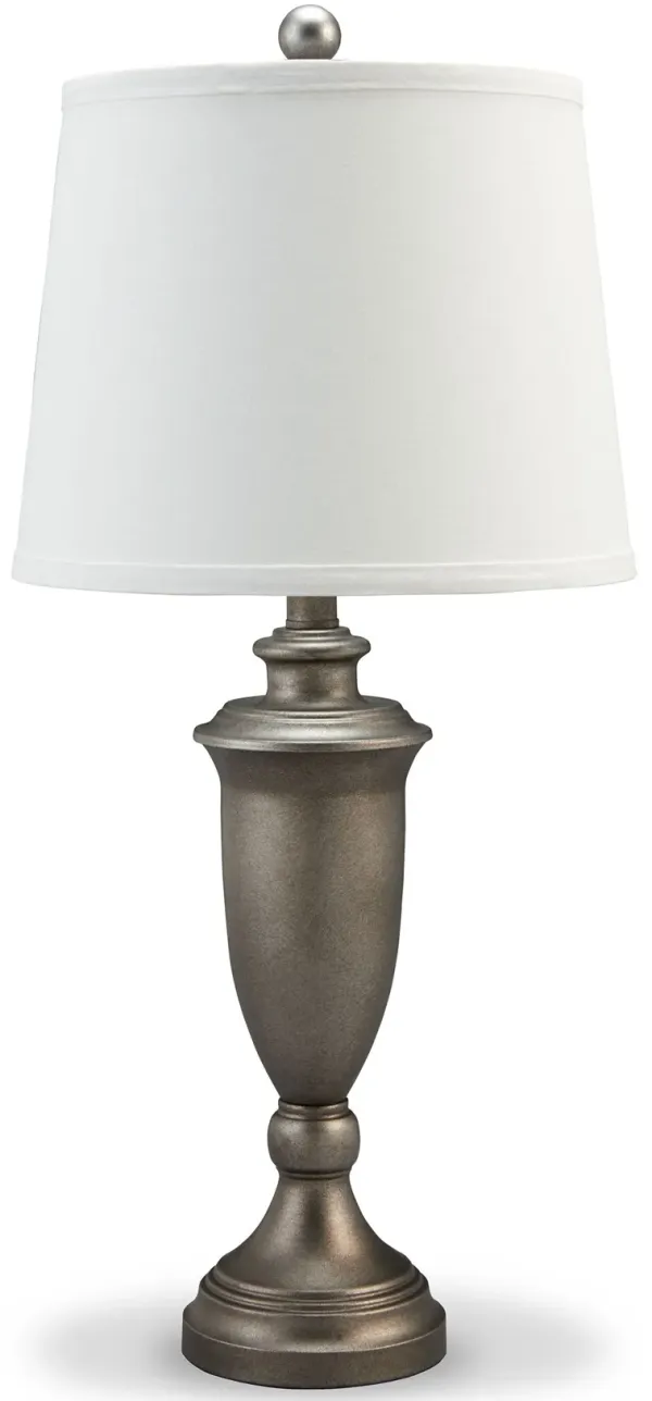 Doraley - Antique Silver Finish - Metal Table Lamp (Set of 2)