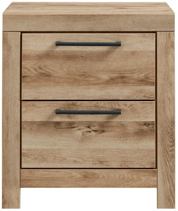 Hyanna - Two Drawer Night Stand - Tan Brown