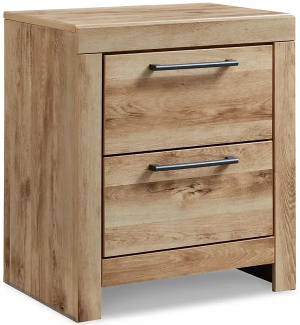 Hyanna - Two Drawer Night Stand - Tan Brown