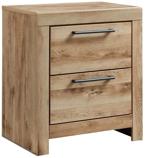 Hyanna - Two Drawer Night Stand - Tan Brown