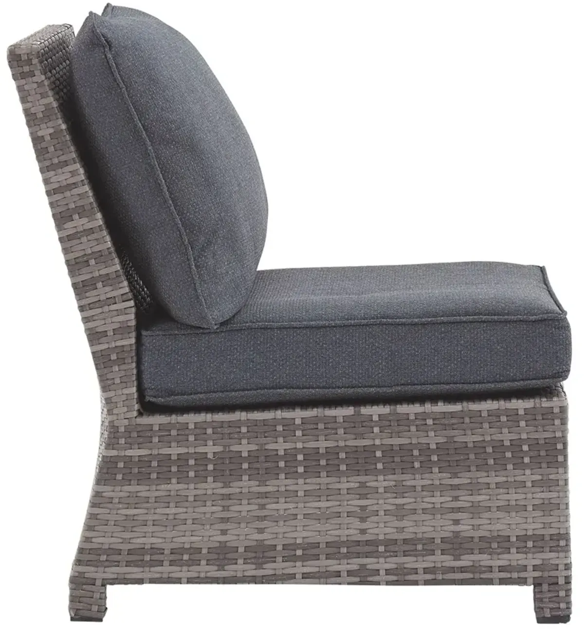 Salem - Gray - Armless Chair W/Cushion