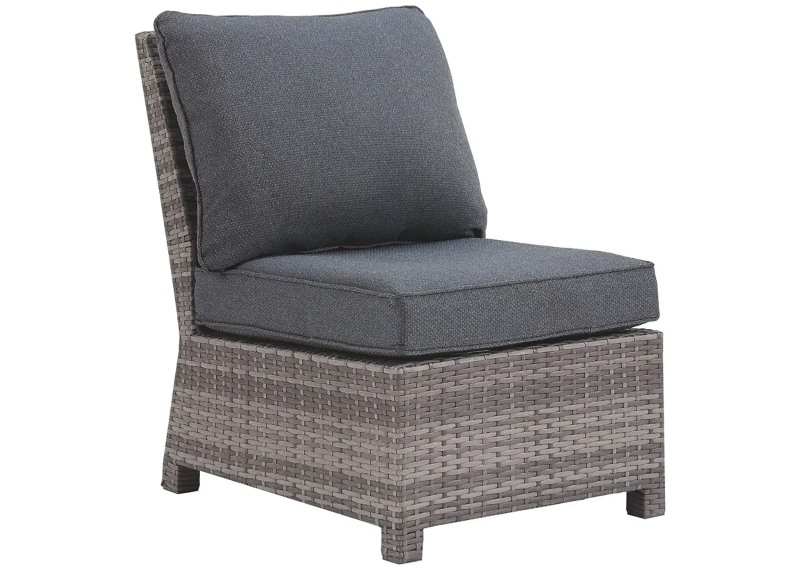 Salem - Gray - Armless Chair W/Cushion