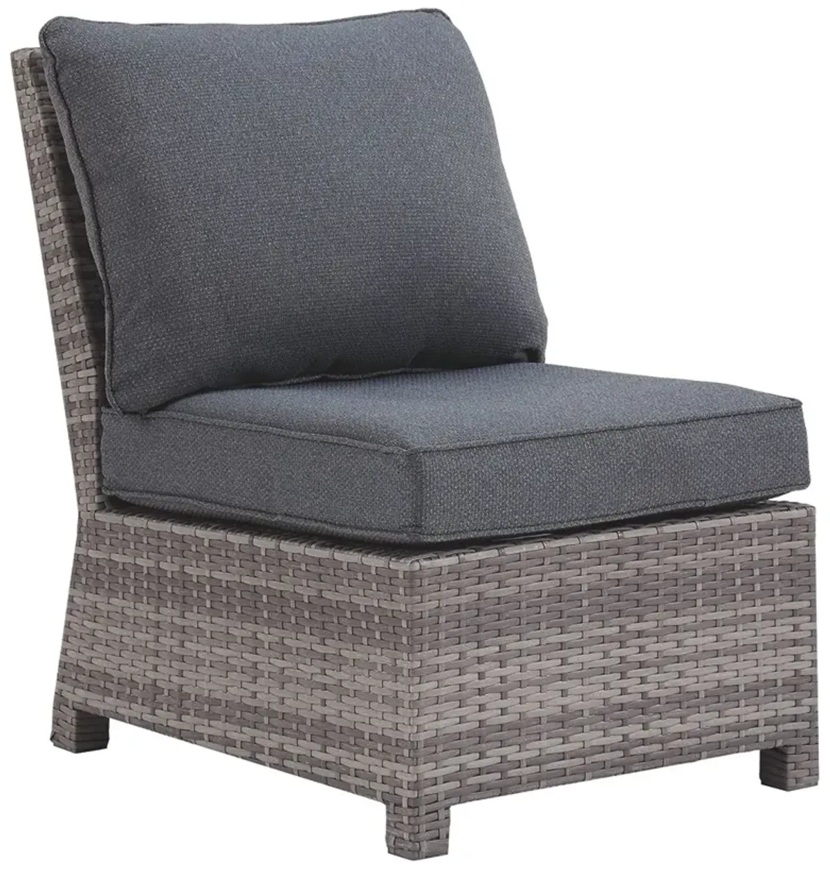 Salem - Gray - Armless Chair W/Cushion