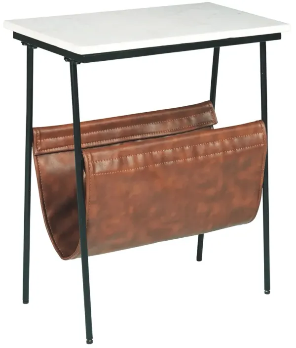 Etanbury - Accent Table - Brown / Black / White