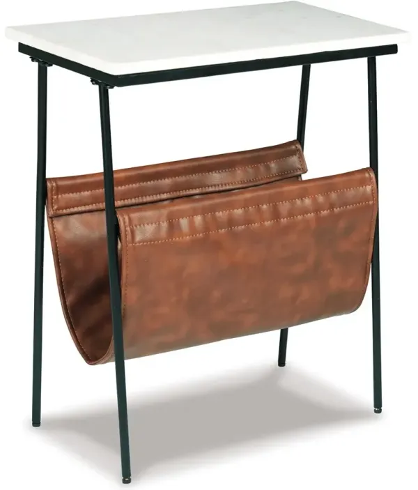 Etanbury - Accent Table - Brown / Black / White