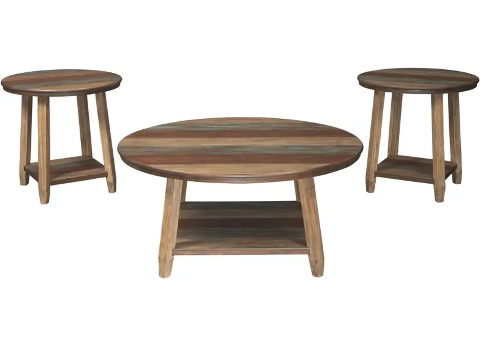 Raebecki - Brown - Occasional Table Set (Set of 3)