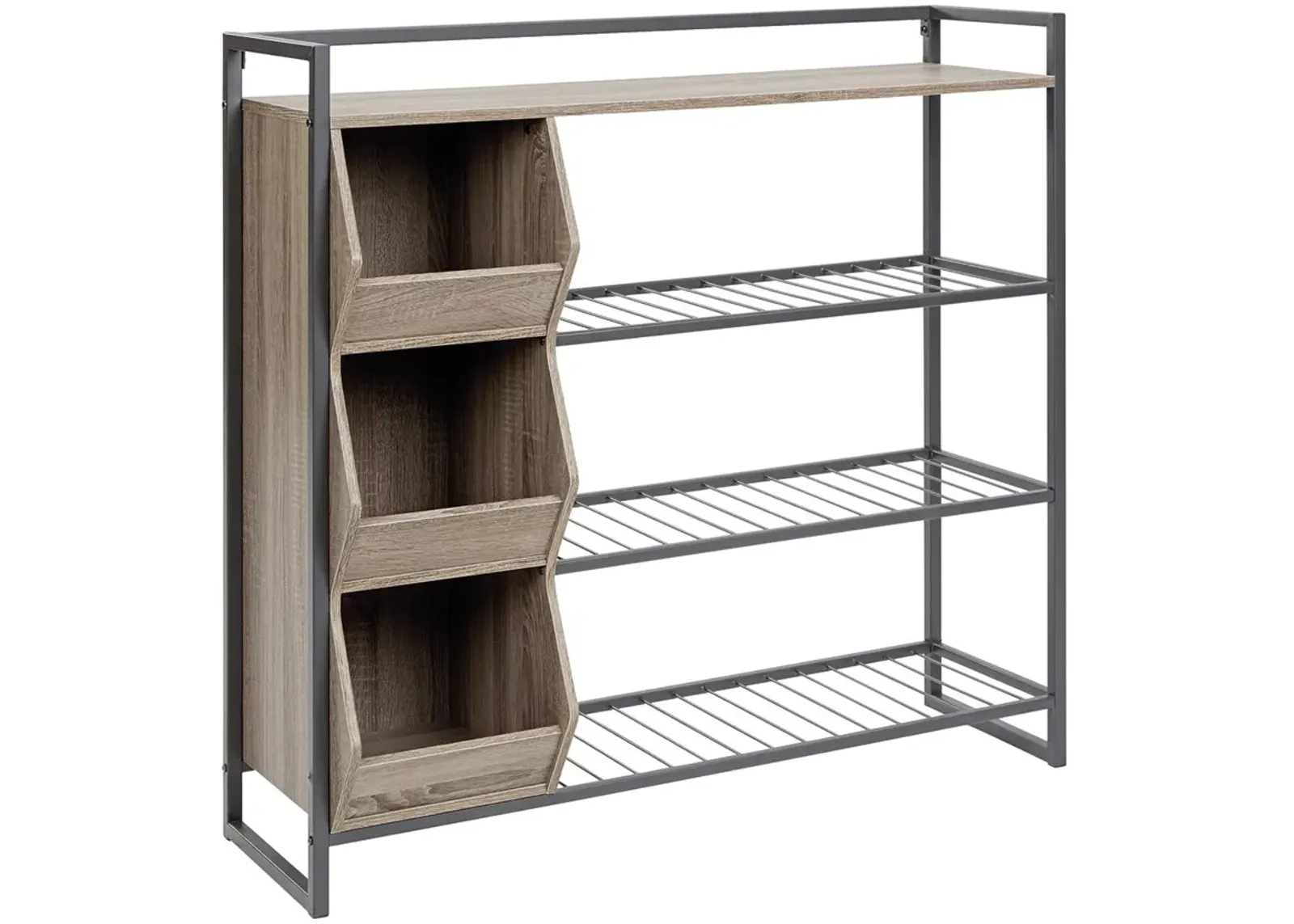 Maccenet - Grayish Brown / Gunmetal - Shoe Rack