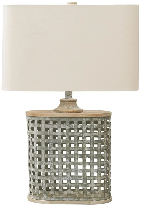 Deondra - Gray - Metal Table Lamp
