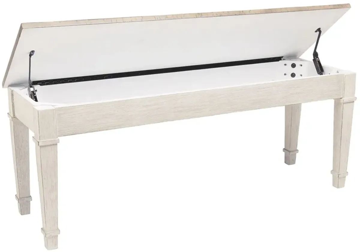 Skempton - White - Storage Bench