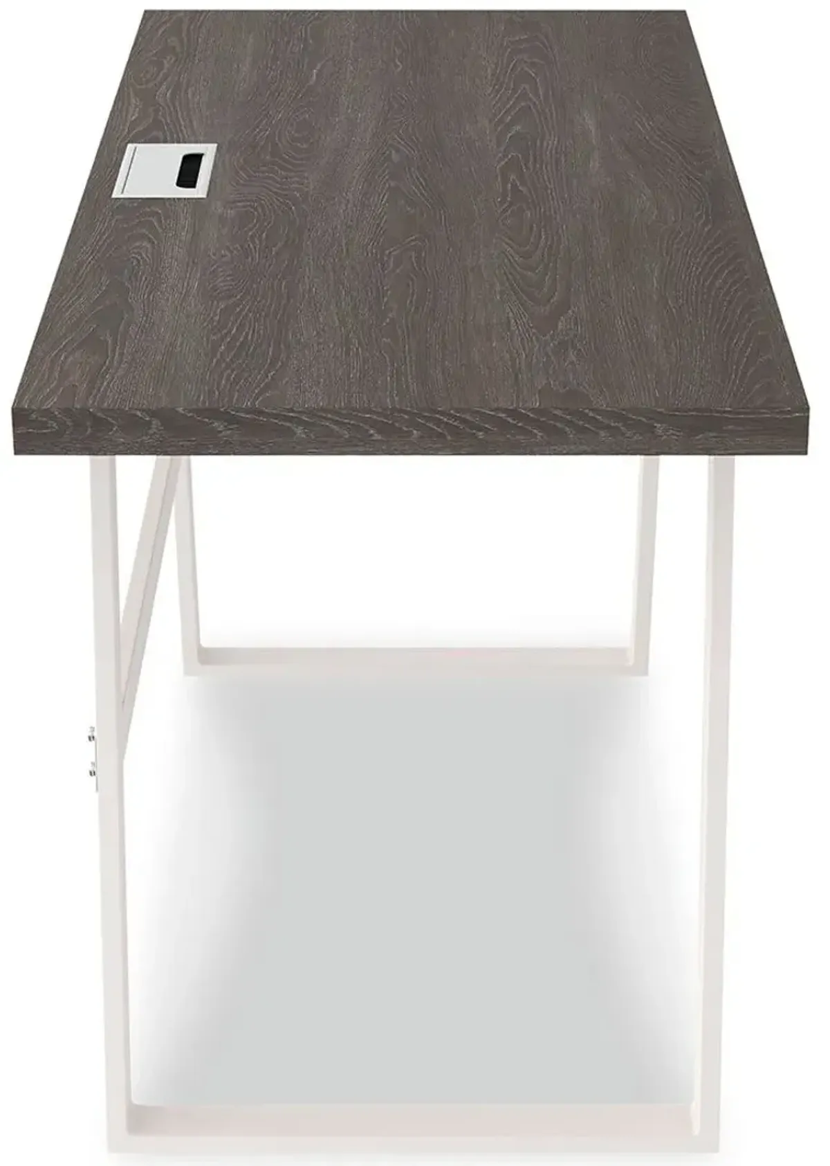 Dorrinson - White / Black / Gray - Home Office Desk