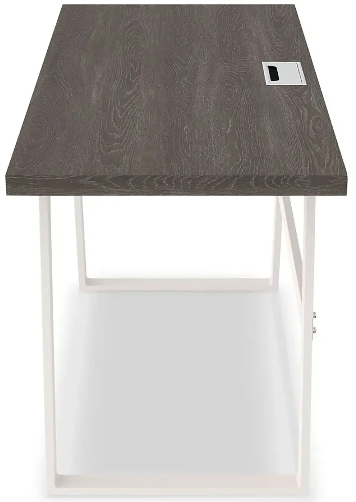 Dorrinson - White / Black / Gray - Home Office Desk