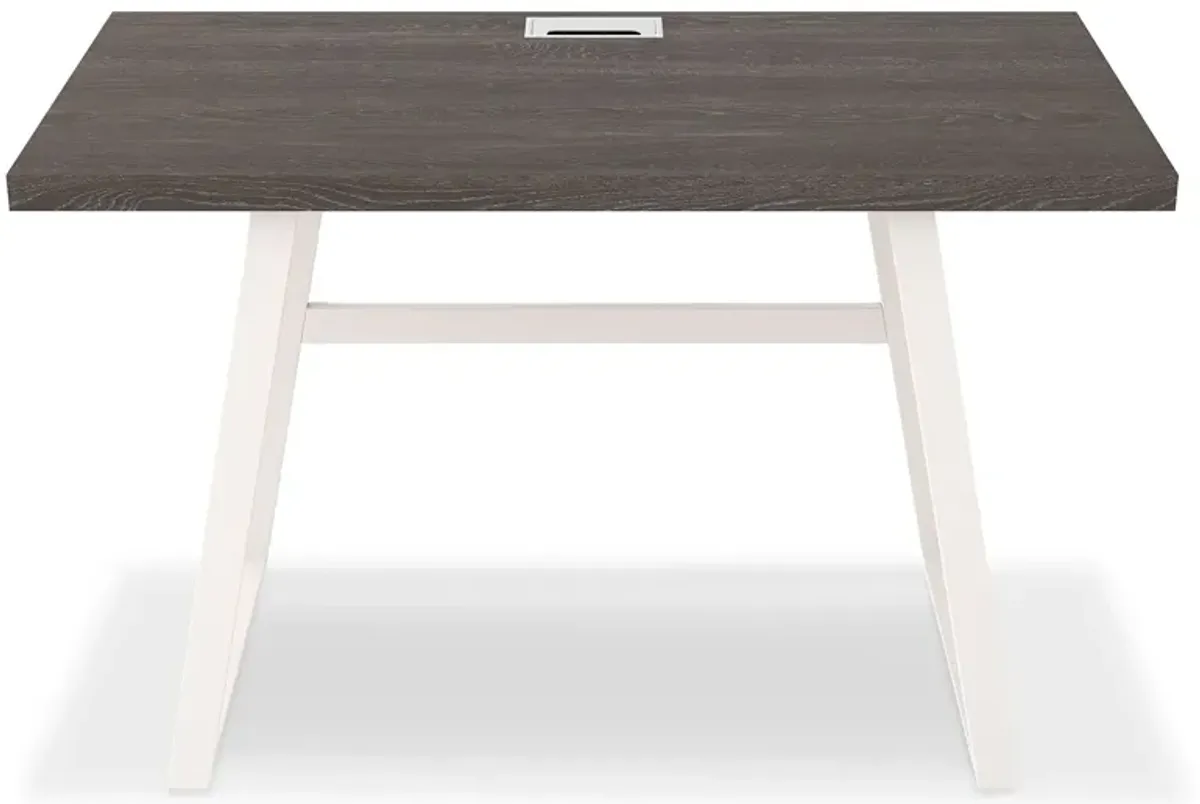 Dorrinson - White / Black / Gray - Home Office Desk