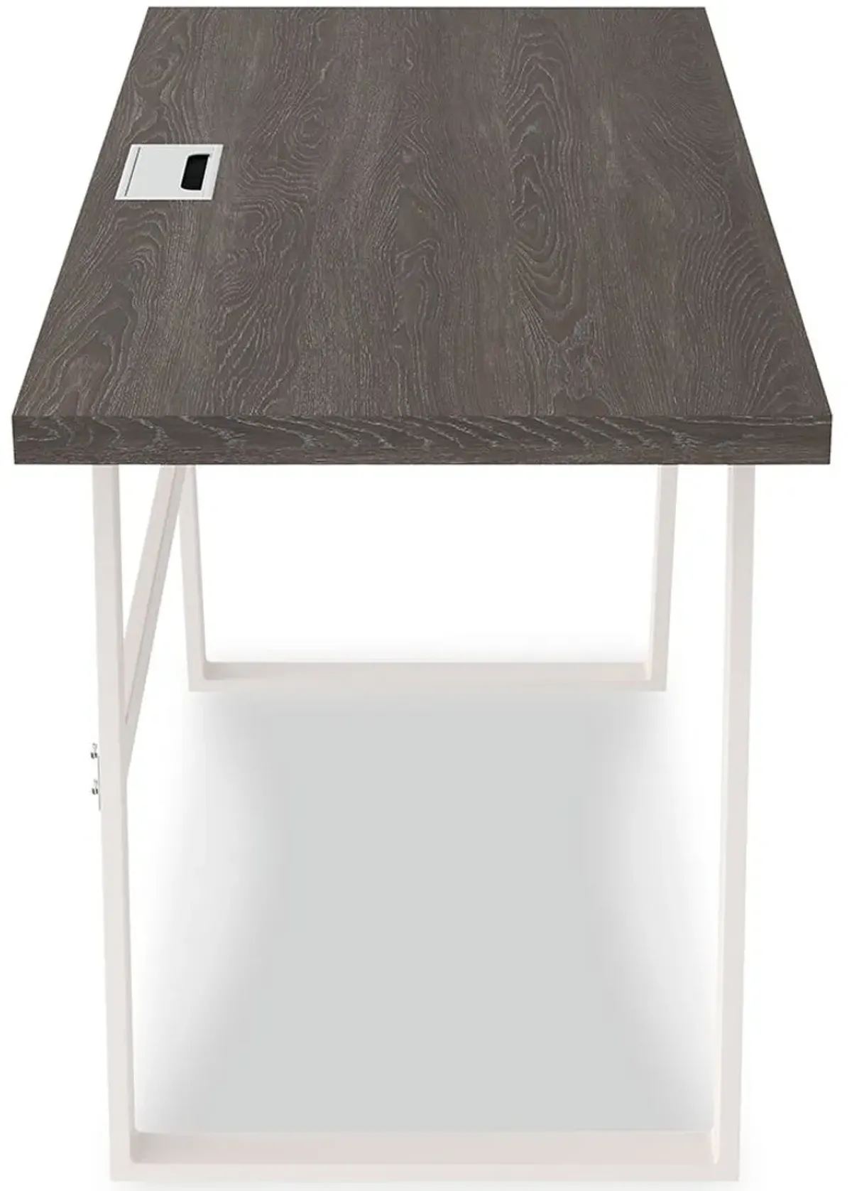 Dorrinson - White / Black / Gray - Home Office Desk