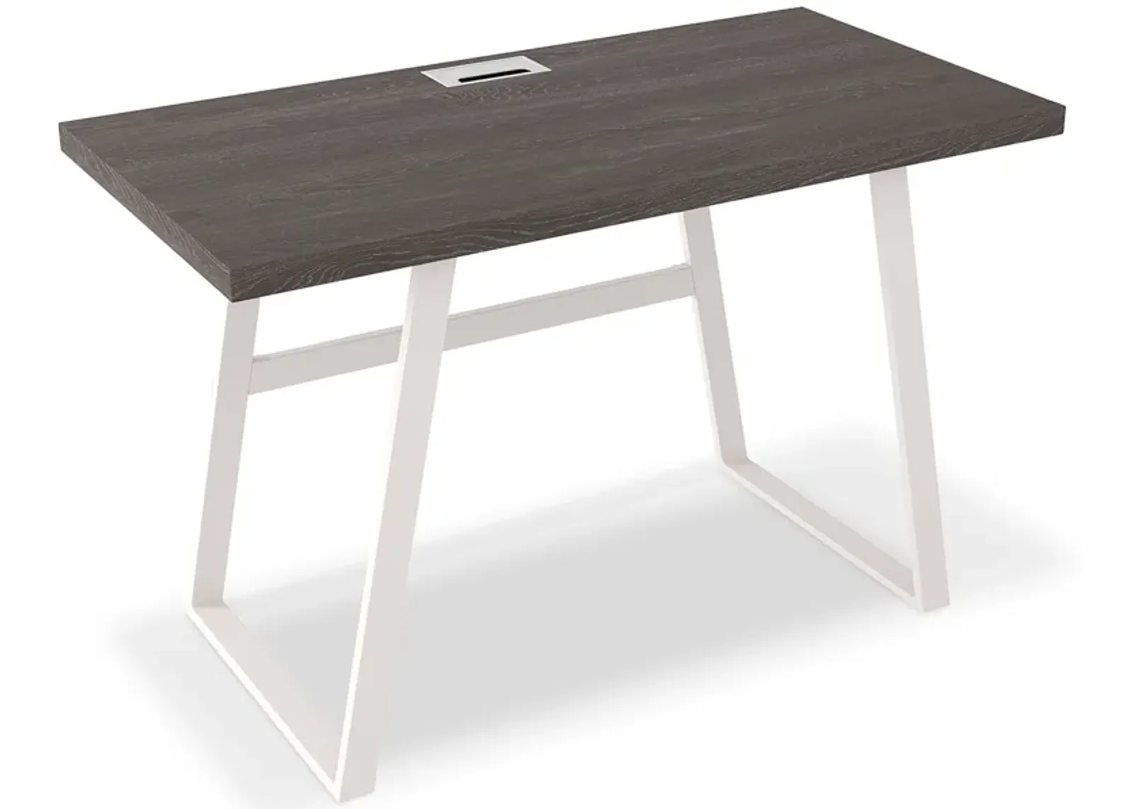 Dorrinson - White / Black / Gray - Home Office Desk