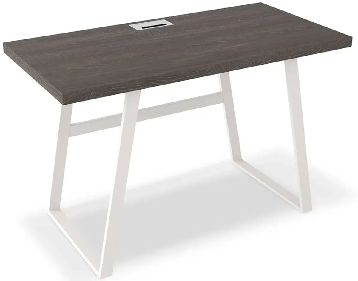 Dorrinson - White / Black / Gray - Home Office Desk