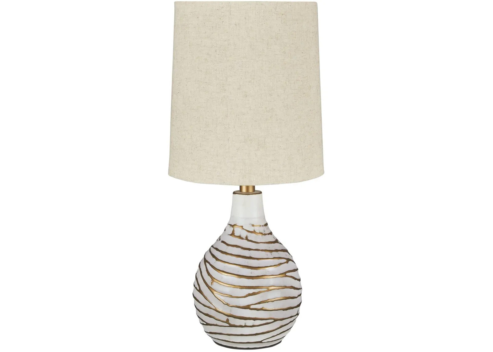 Aleela - White / Gold Finish - Metal Table Lamp