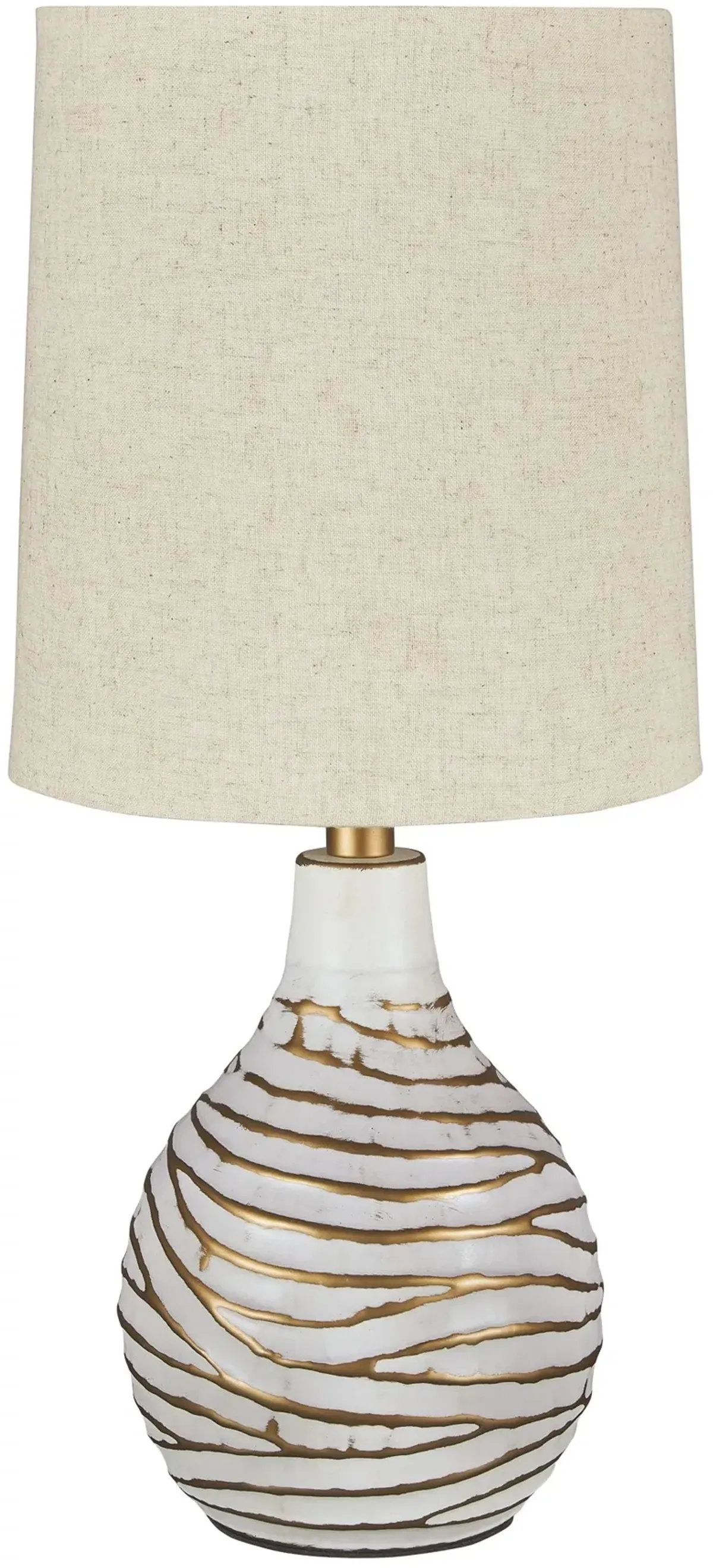 Aleela - White / Gold Finish - Metal Table Lamp