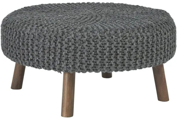 Jassmyn - Charcoal - Oversized Accent Ottoman