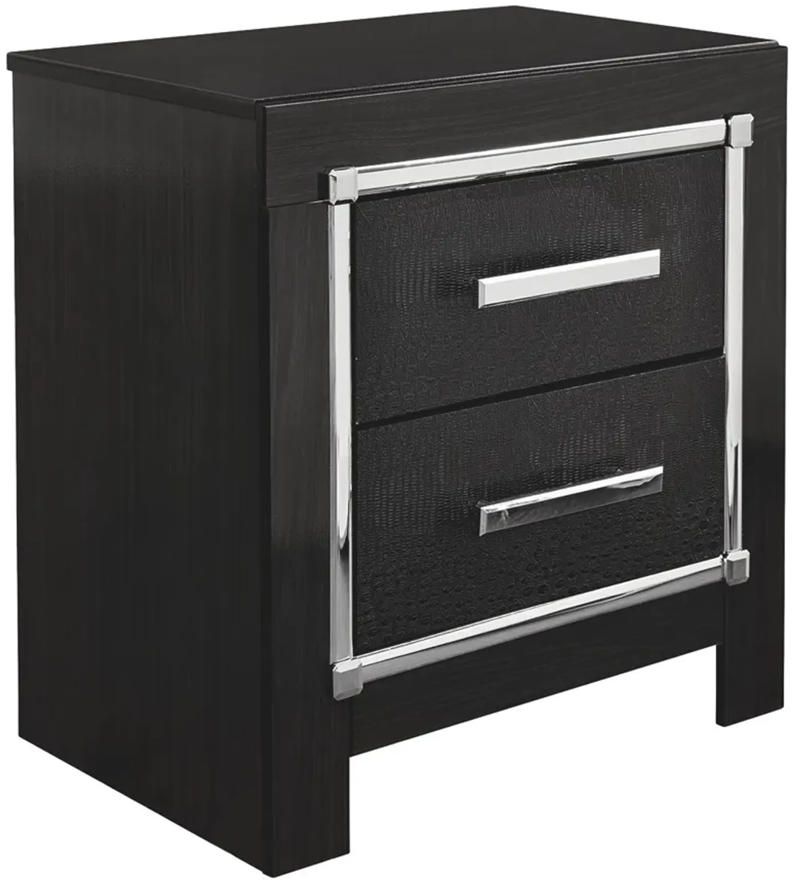 Kaydell - Black - Two Drawer Night Stand